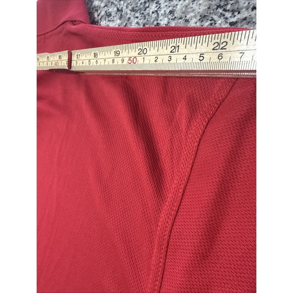NY NFL Team Apparel Red Collared Large Polo NWT - Picture 7 of 9